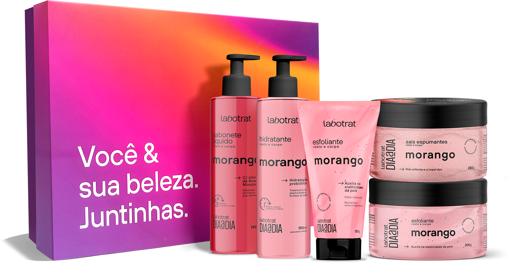 Imagem do produto KIT LABOTRAT DIA A DIA MORANGO COM 5 UNIDADES