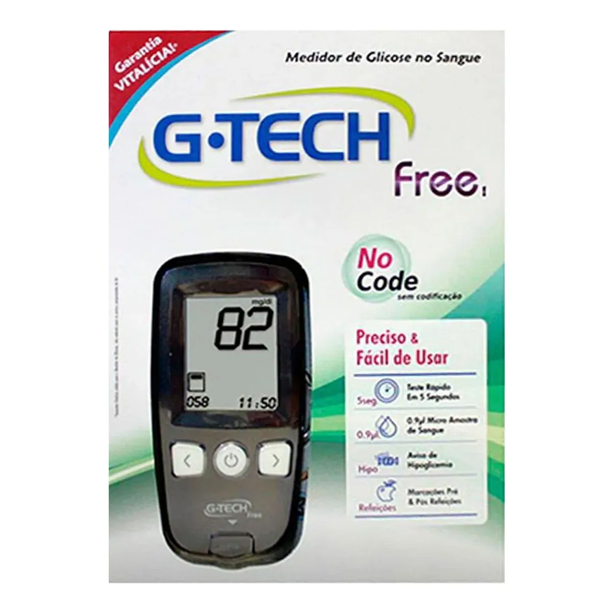 Imagem do produto KIT MEDIDOR DE GLICOSE G-TECH FREE 1