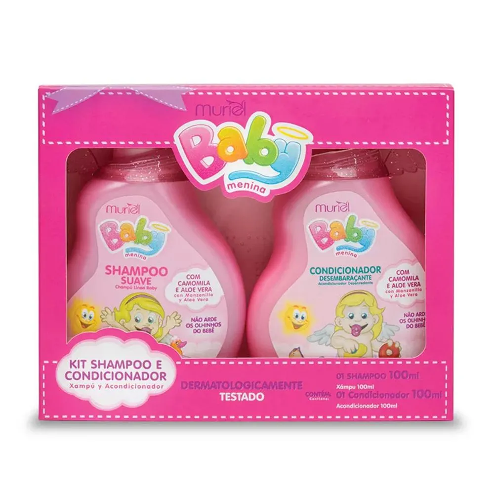 Imagem do produto KIT MURIEL BABY SHAMPOO E CONDICIONADOR 100ML MENINA