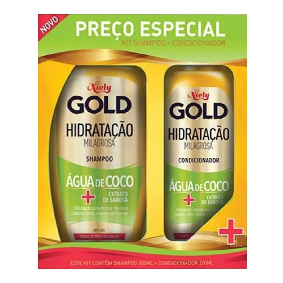 Imagem do produto KIT NIELY GOLD HIDRATACAO SHAMPOO E CONDICIONADOR