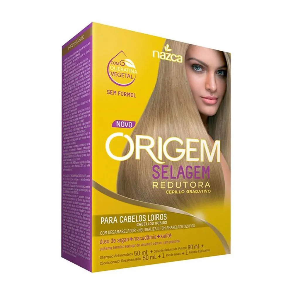 Imagem do produto KIT ORIGEM SELAGEM REDUTORA PARA CABELOS LOIROS