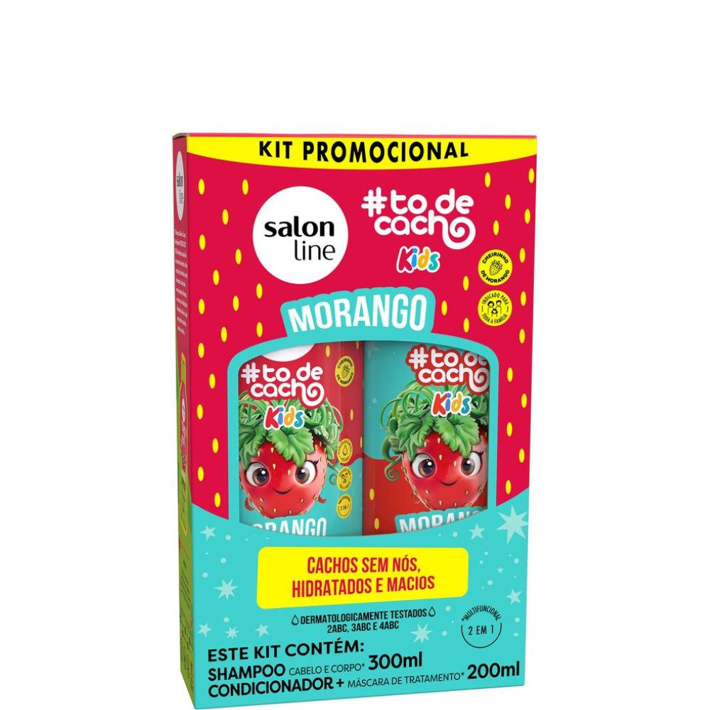 Imagem do produto KIT SALON LINE #TODECACHO MANGA KIDS SHAMPOO 300ML + CONDICIONADOR 200ML