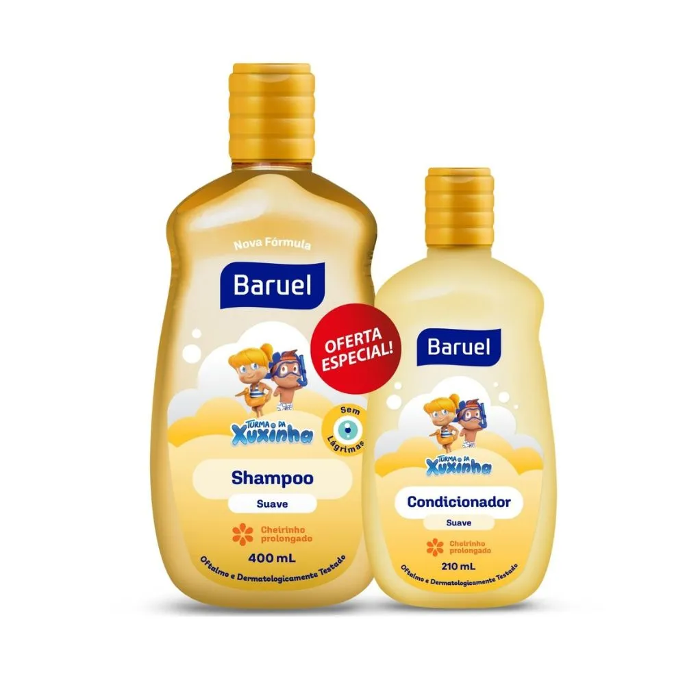 Imagem do produto KIT SHAMPOO 400ML E CONDICIONADOR 210ML TURMA DA XUXINHA SUAVE
