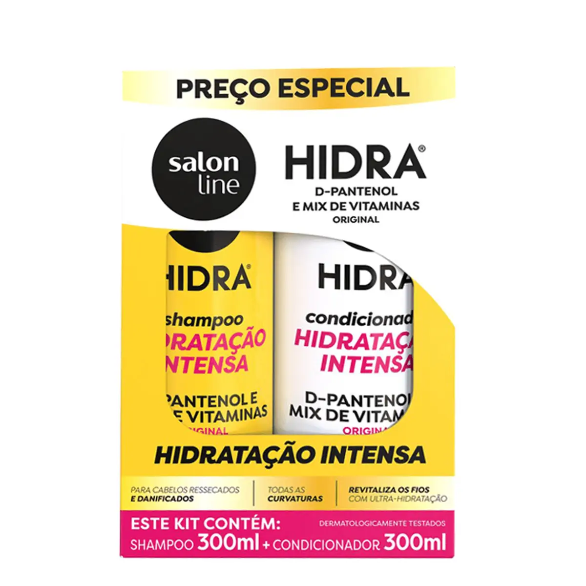 Imagem do produto KIT SHAMPOO E CONDICIONADOR SALON LINE HIDRATACAO E OLEOS 300ML