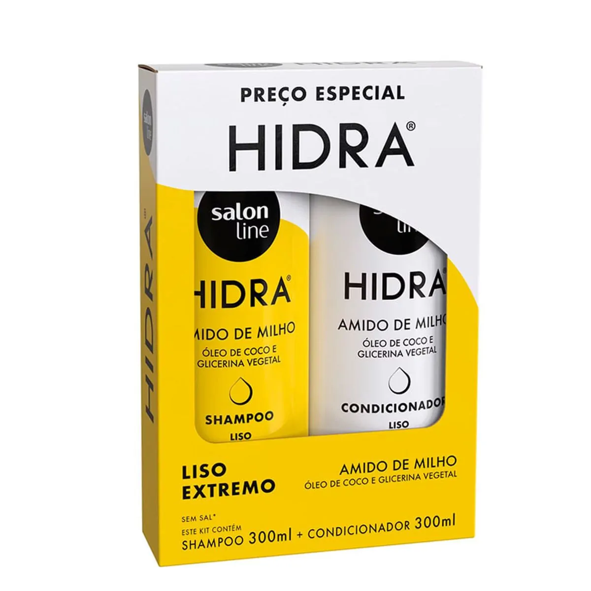 Thumbnail de KIT SHAMPOO E CONDICIONADOR SALON LINE HIDRATACAO E SUAVE 300ML