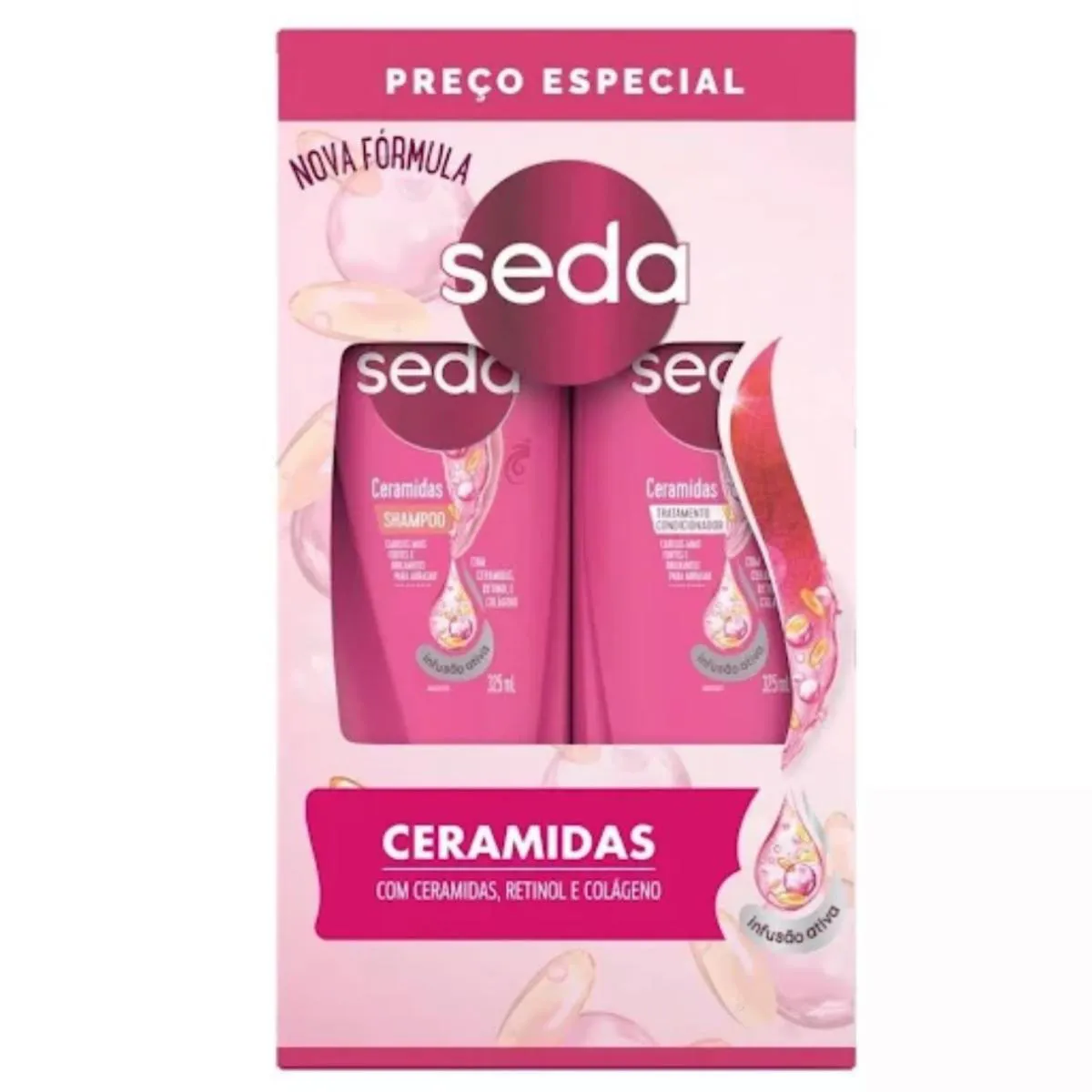 Imagem do produto KIT SHAMPOO E CONDICIONADOR SEDA SOS CERAMIDAS 325ML
