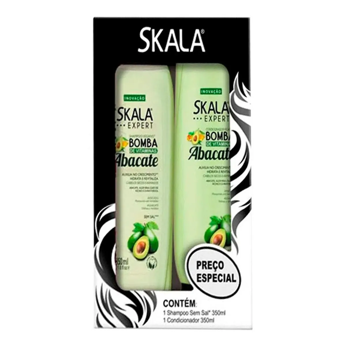 Imagem do produto KIT SHAMPOO E CONDICIONADOR SKALA ABACATE 325ML