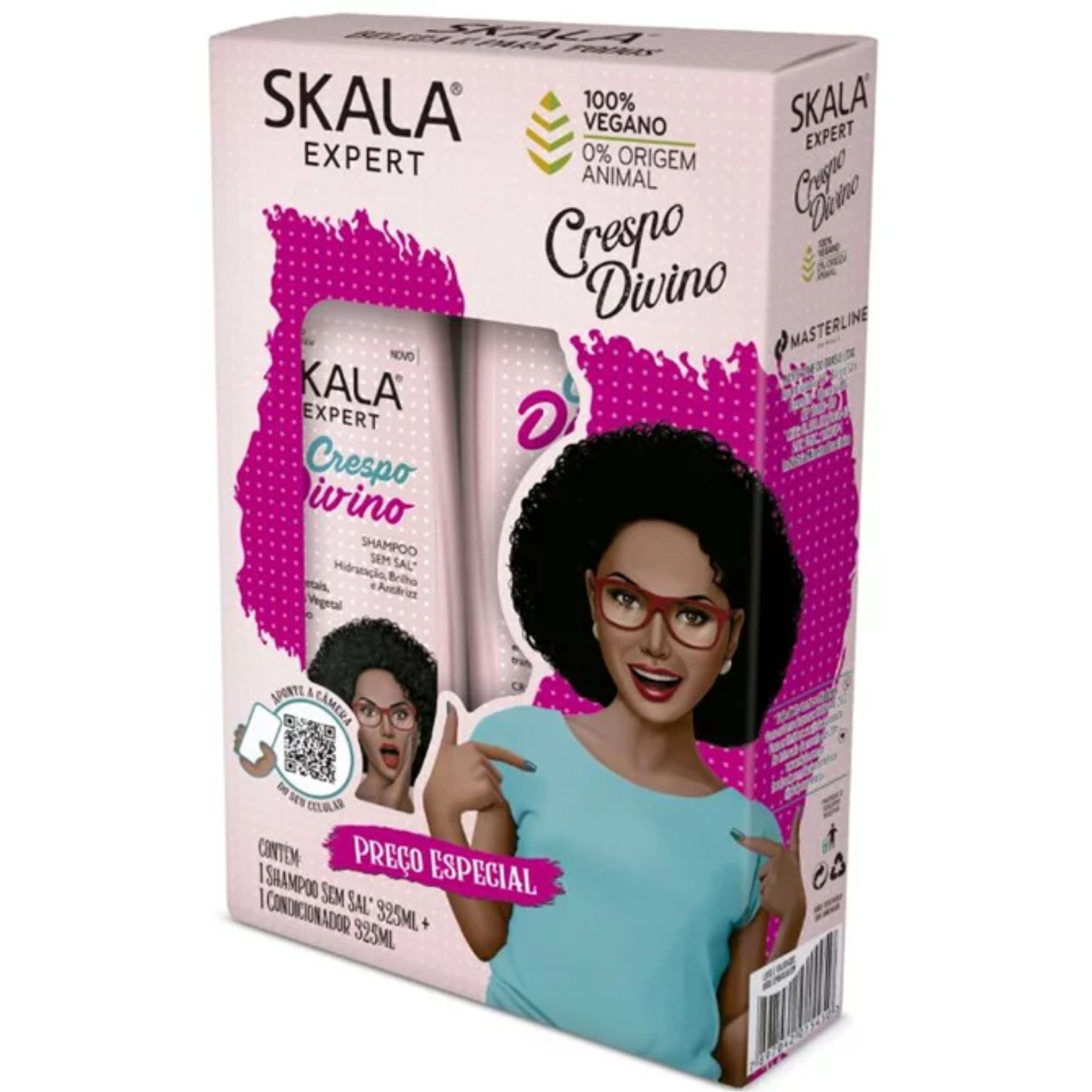 Imagem do produto KIT SHAMPOO E CONDICIONADOR SKALA CRESPO DIVINO 325ML