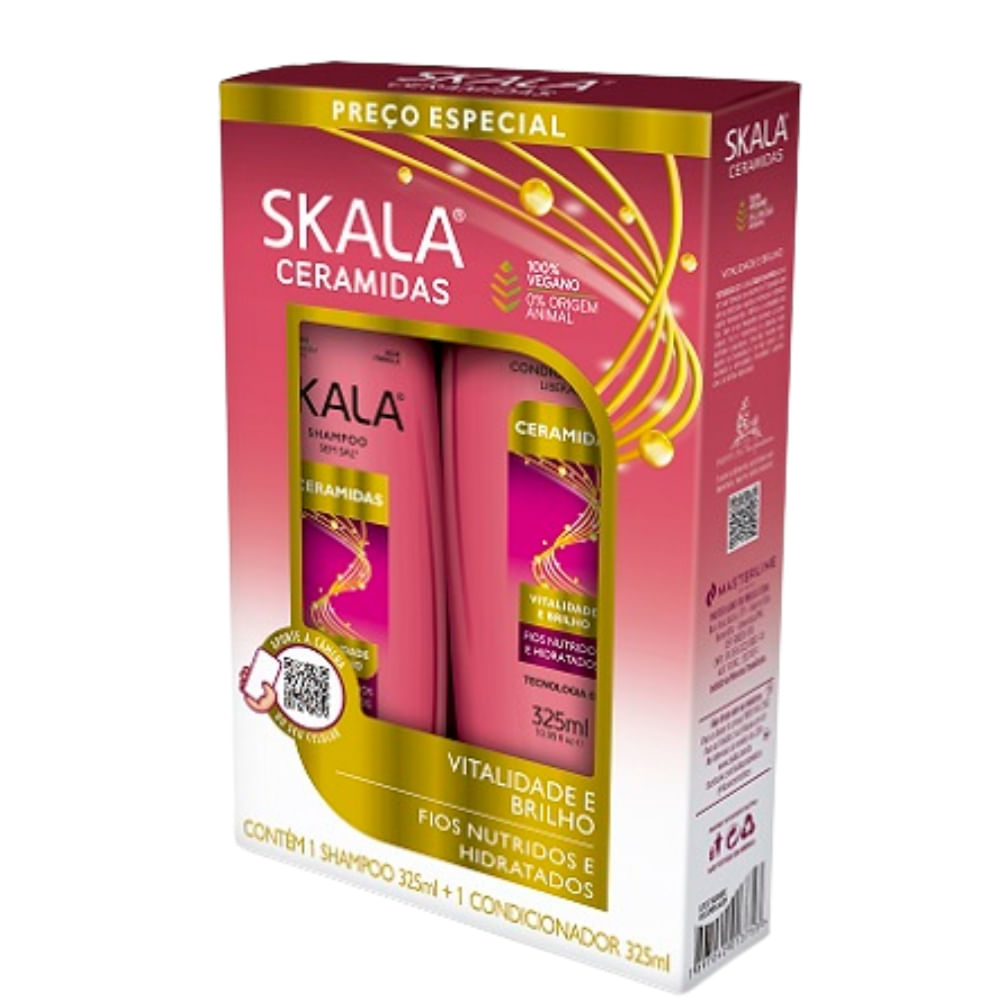 Imagem do produto KIT SKALA BRILHO IMPLACAVEL SHAMPOO E CONDICIONADOR