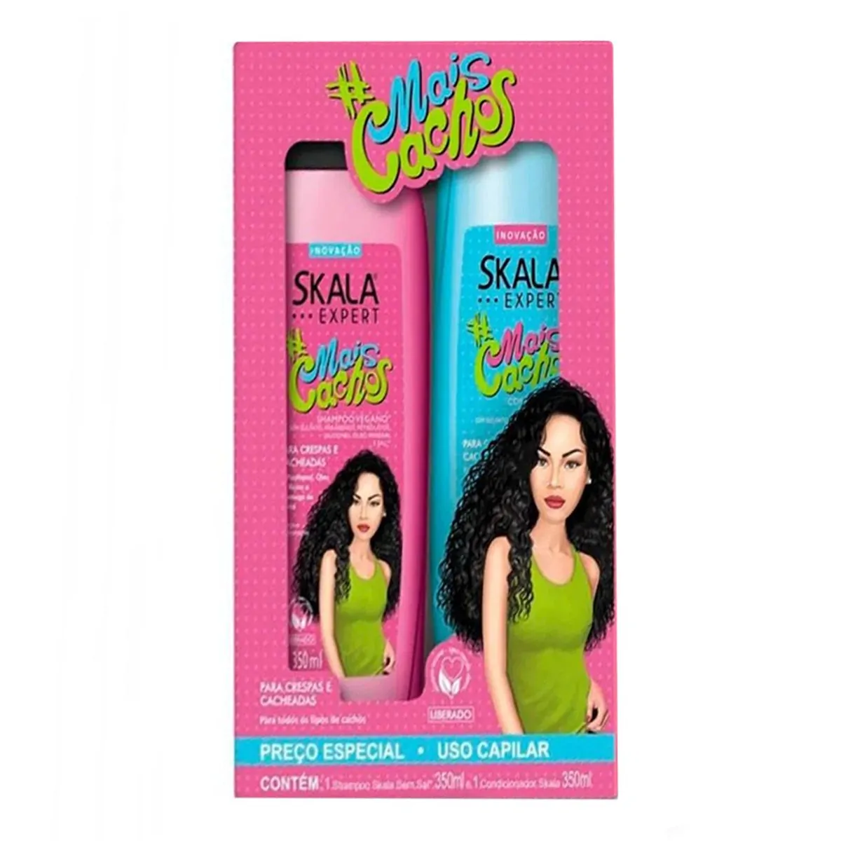 Imagem do produto KIT SKALA MAIS CACHOS SHAMPOO E CONDICIONADOR 325ML
