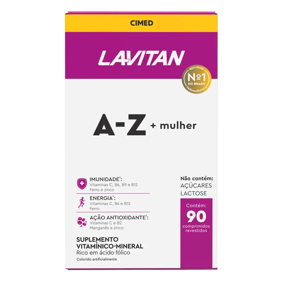 Imagem do produto LAVITAN A-Z MULHER FRASCO COM 90 COMPRIMIDOS REVESTIDOS