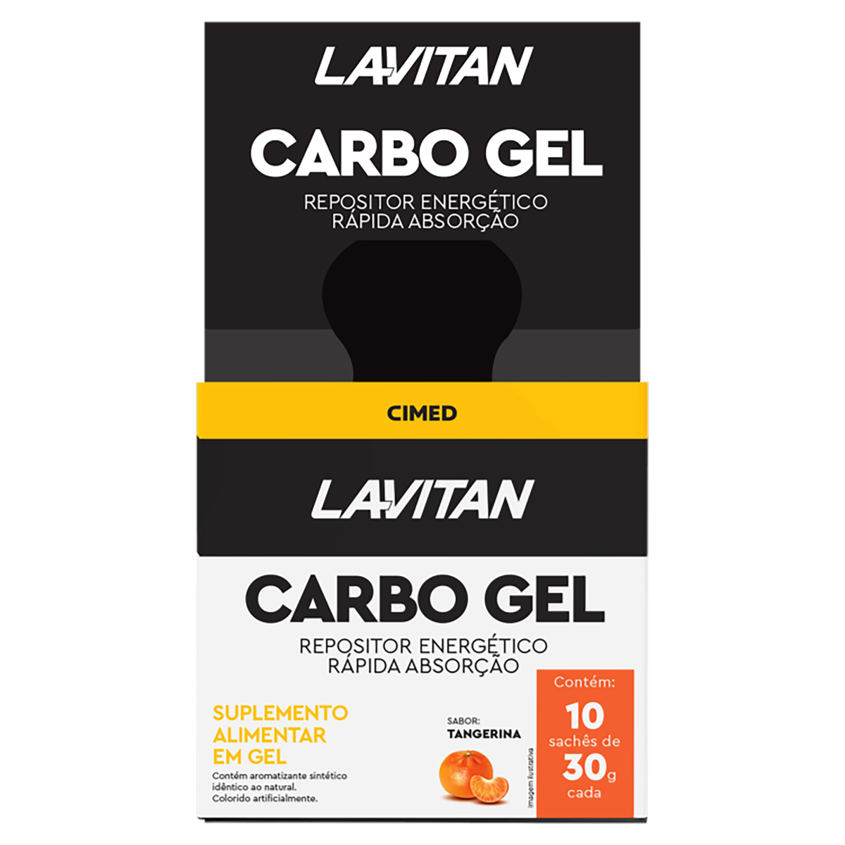 Imagem do produto LAVITAN CARBOGEL SABOR TANGERINA SACHE COM 30G