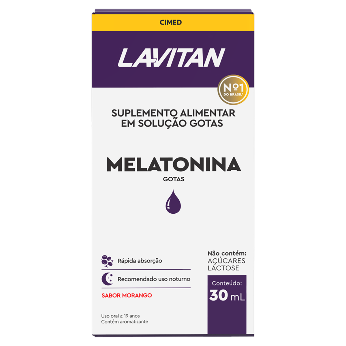 Imagem do produto LAVITAN MELATONINA 0,21MG SOLUCAO SABOR MORANGO 30ML