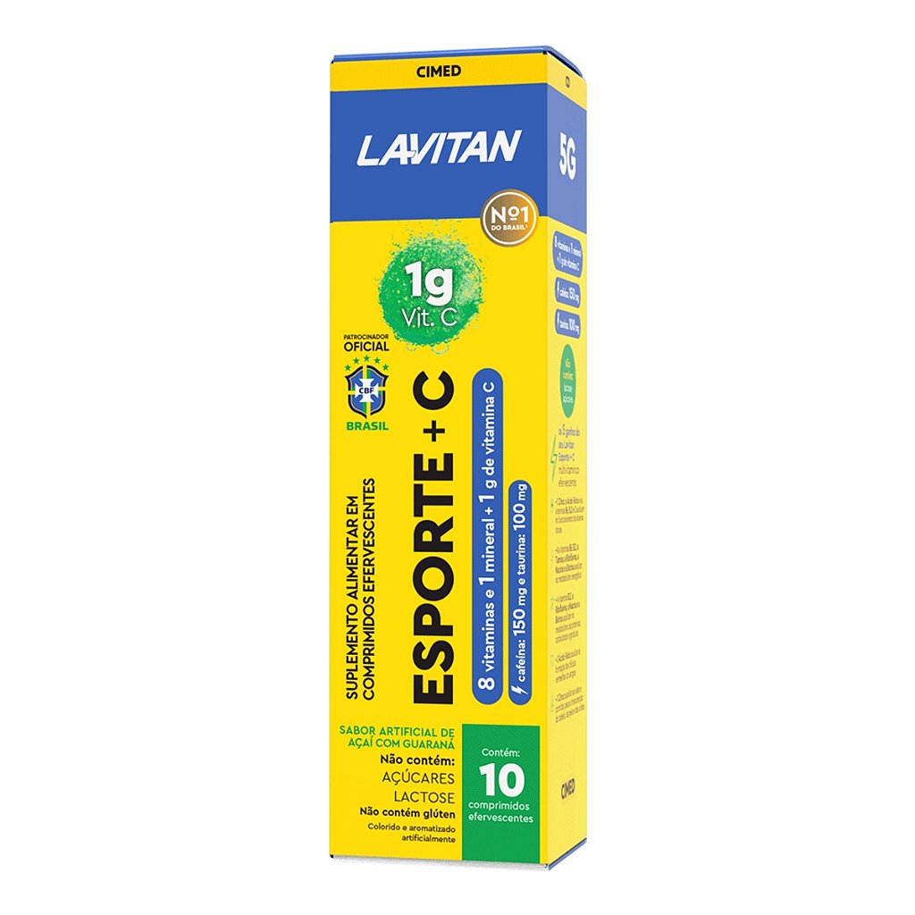 Imagem do produto LAVITAN MULTI+C ESPORTE COM 10 COMPRIMIDOS EFERVESCENTES
