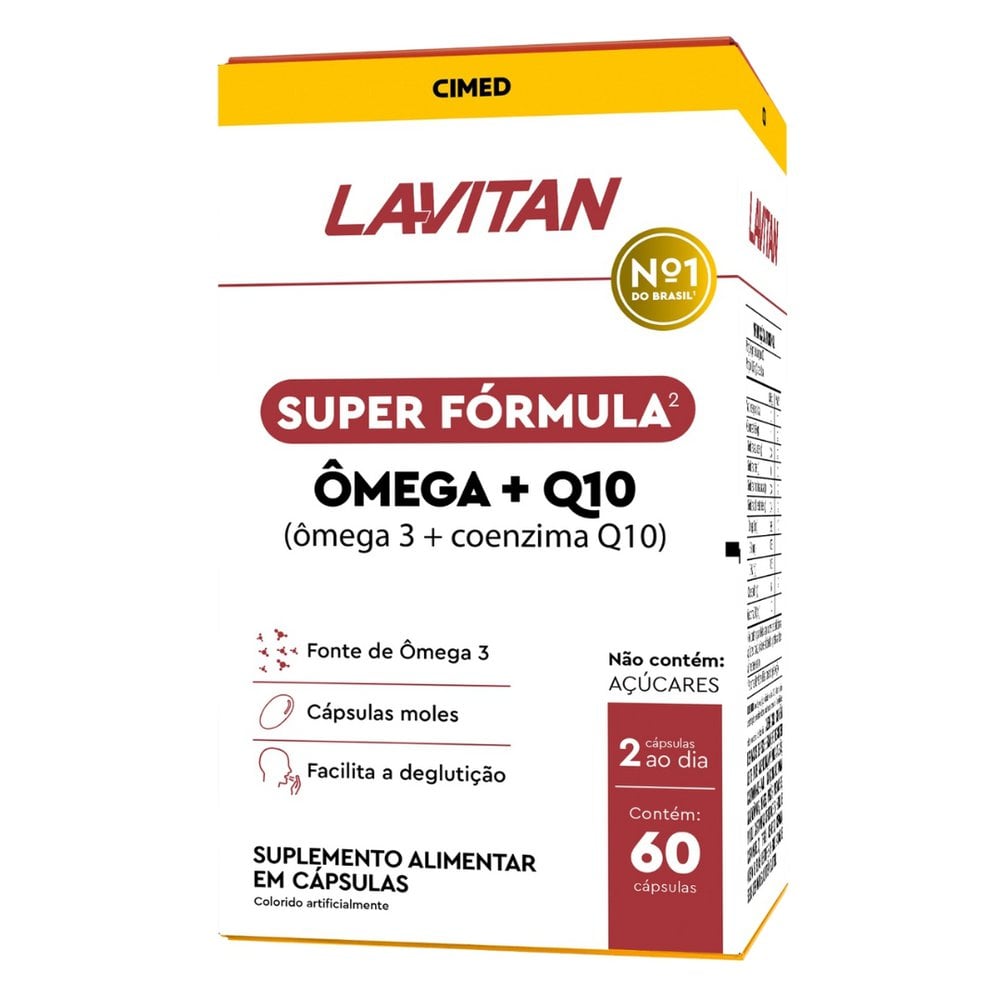 Imagem do produto LAVITAN OMEGA Q10 POTE COM 60 CAPSULAS GEL