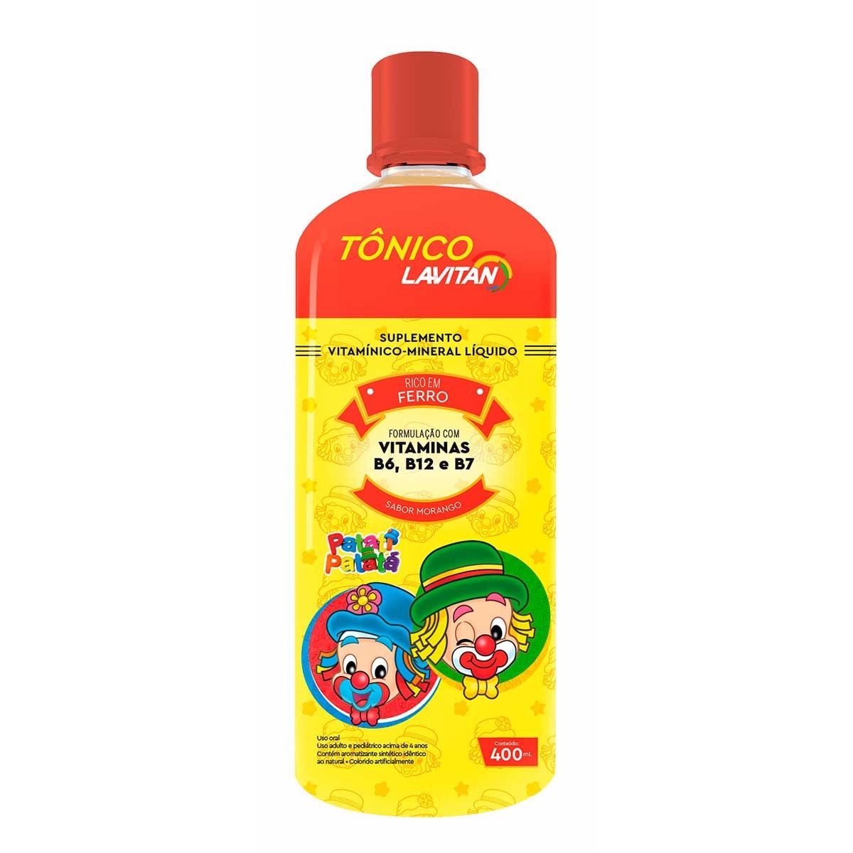 Imagem do produto LAVITAN TONICO SOLUCAO ORAL SABOR MORANGO 400ML