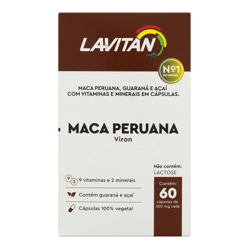 Imagem do produto LAVITAN VIRON MACA PERUANA FRASCO COM 60 CAPSULAS