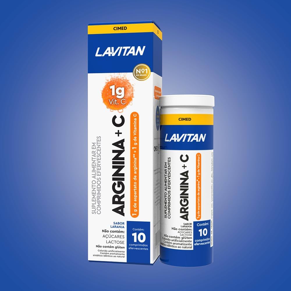 Imagem do produto LAVITAN VITAMINA C + ARGININA COM 10 COMPRIMIDOS EFERVESCENTES