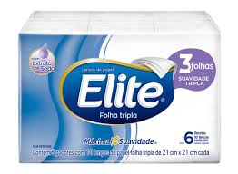Imagem do produto LENCO DE PAPEL ELITE MAXIMA SUAVIDADE COM 10 UNIDADES