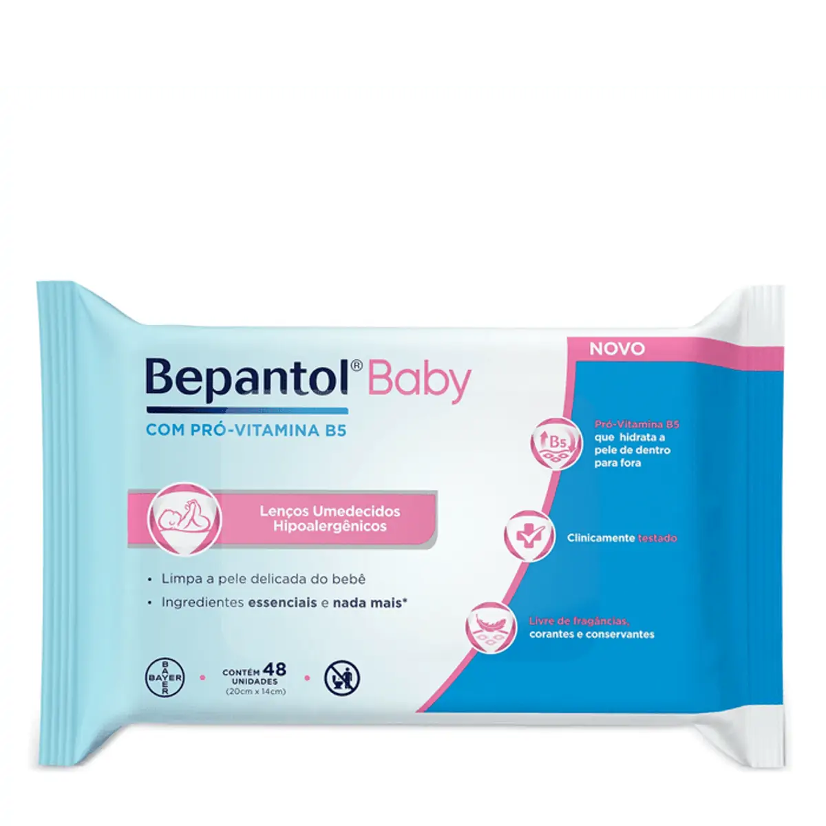 Imagem do produto LENCO UMEDECIDO BEPANTOL BABY COM 48 UNIDADES