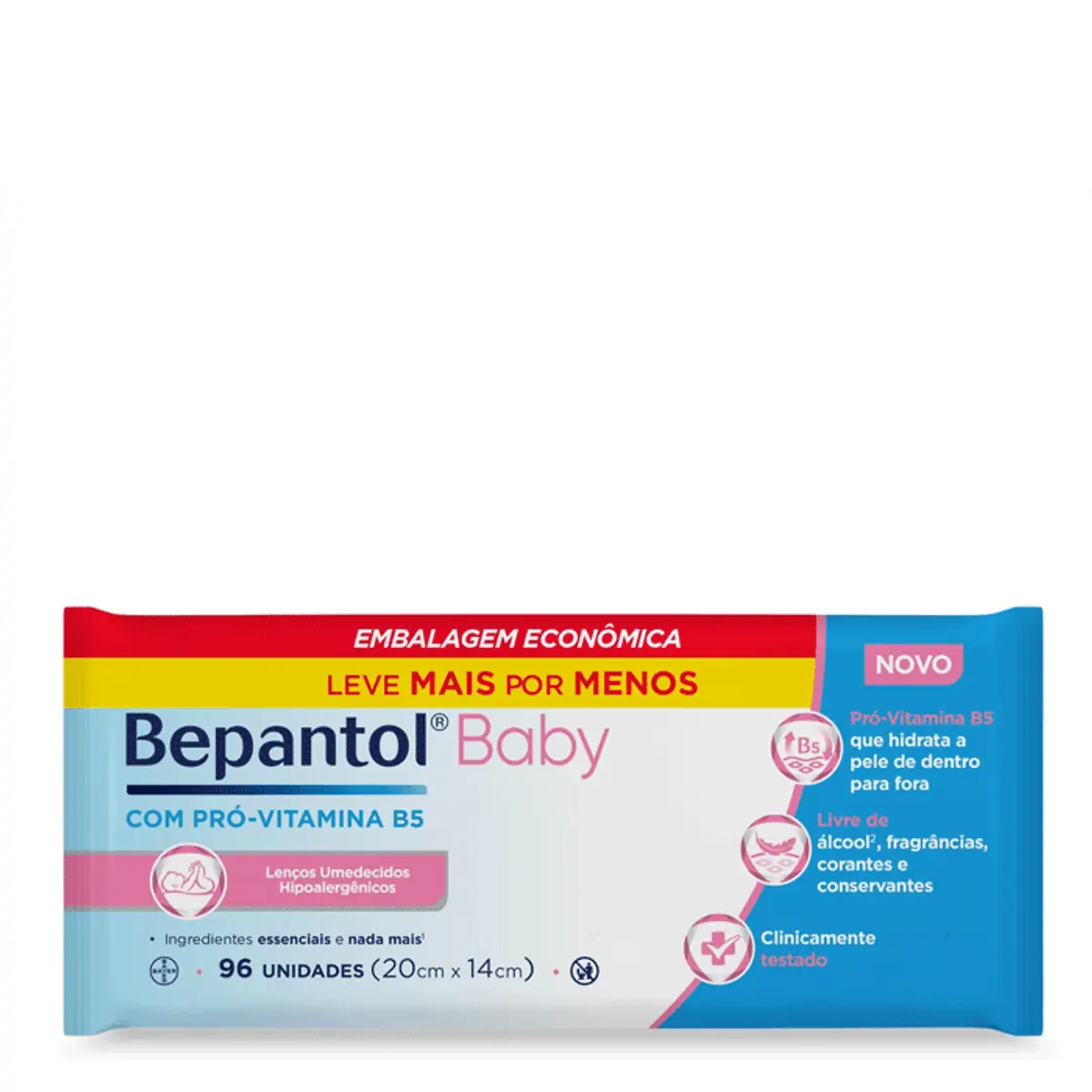 Imagem do produto LENCO UMEDECIDO BEPANTOL BABY LEVE 96 PAGUE 80