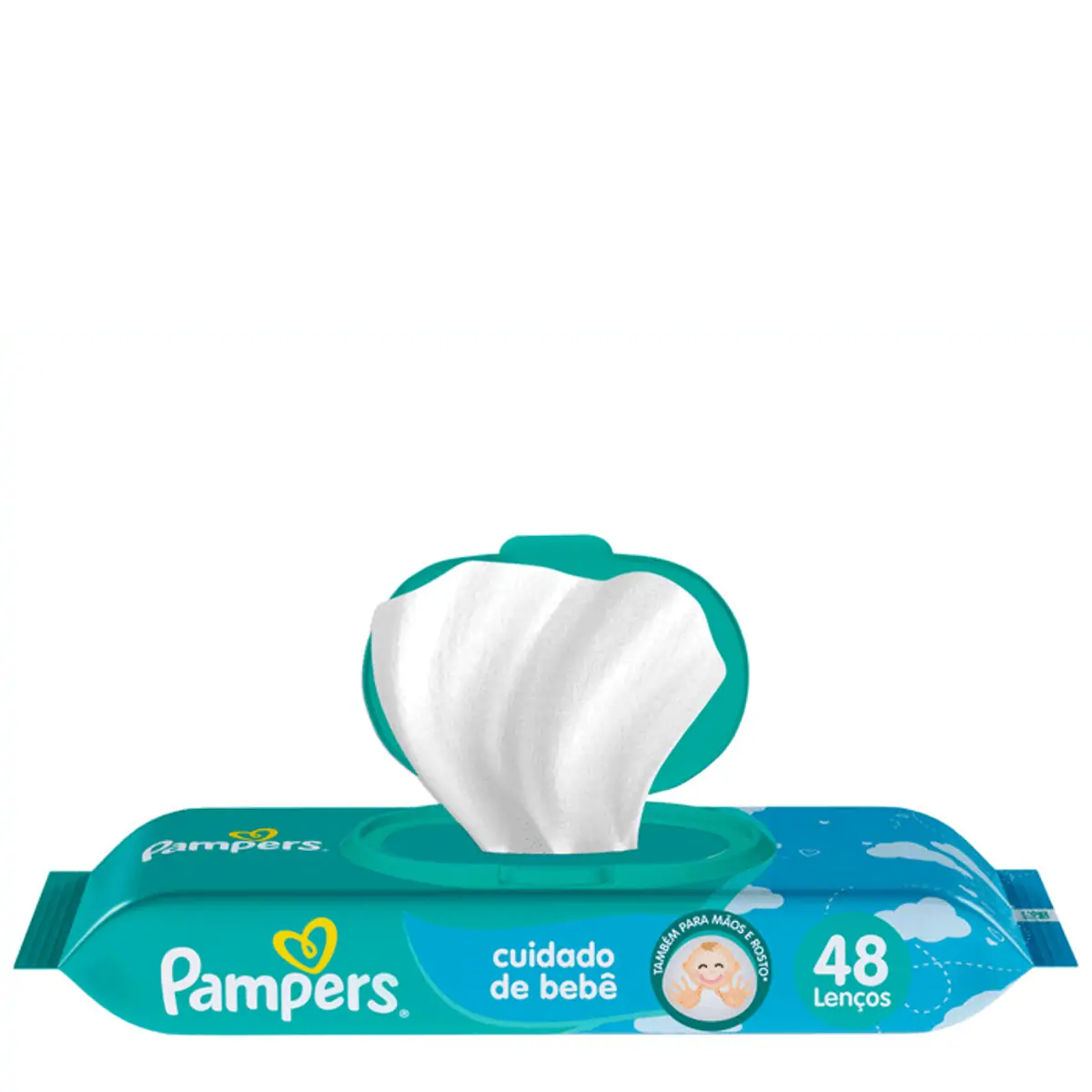 Imagem do produto LENCO UMEDECIDO PAMPERS FRESH CLEAN SUAVE PACOTE COM 48 UNIDADES