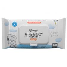 Imagem do produto LENCO UMEDECIDO SNOOPY ALGODAO COM 50 UNIDADES