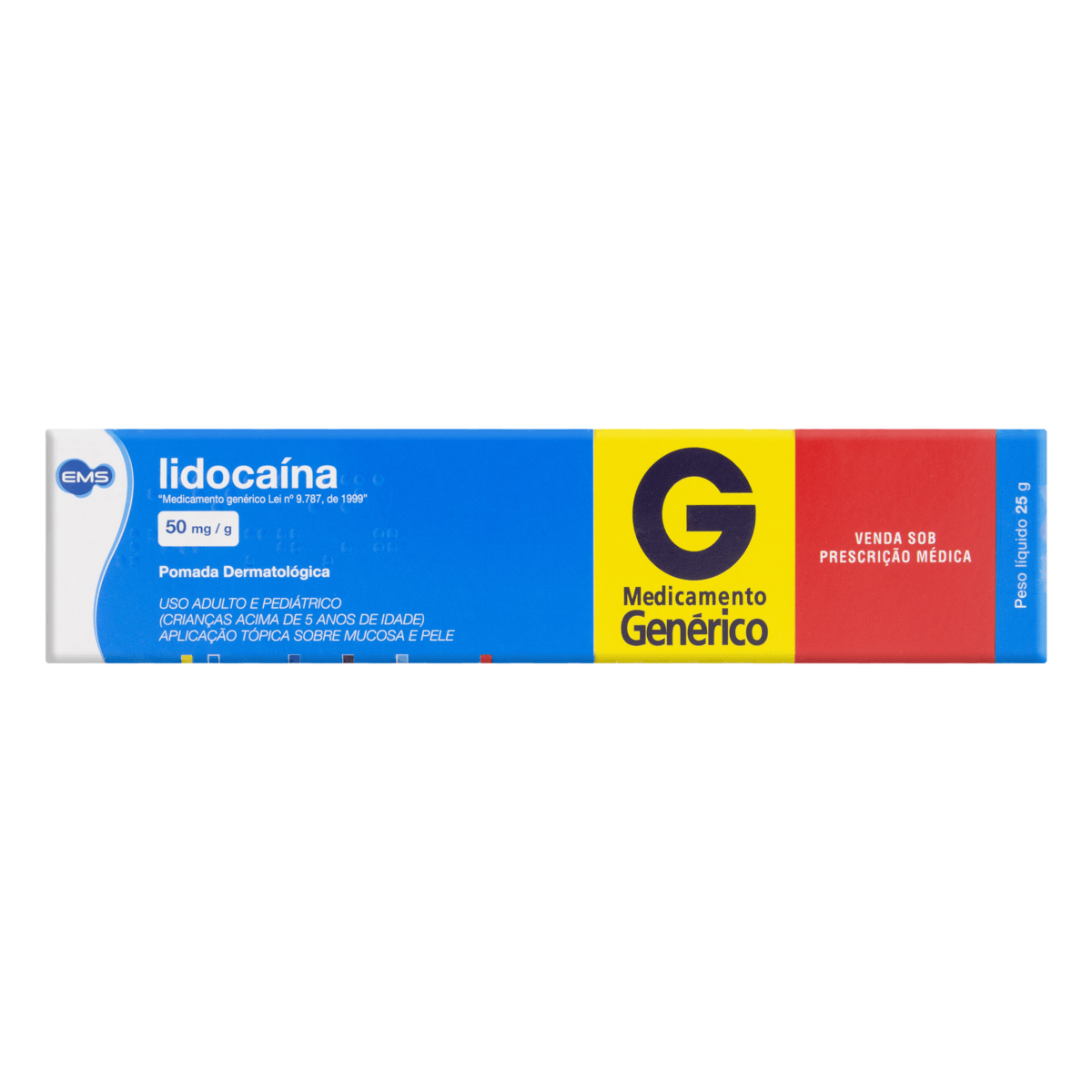 Imagem do produto LIDOCAINA 50MG EMS GENERICO POMADA BISNAGA COM 25G