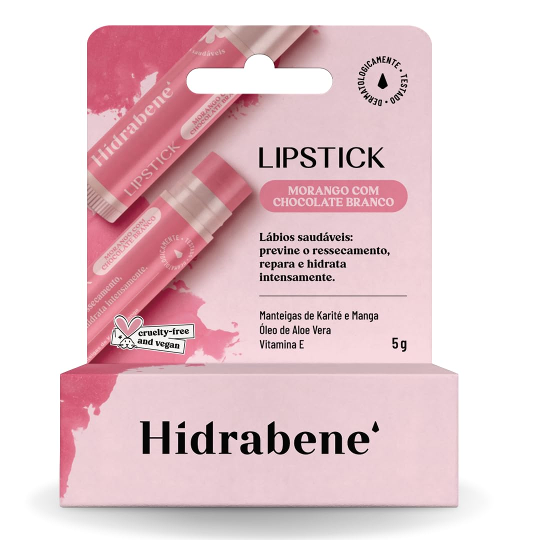 Imagem do produto LIPSTICK HIDRATANTE HIDRABENE MORANGO COM CHOCOLATE BRANCO 5G