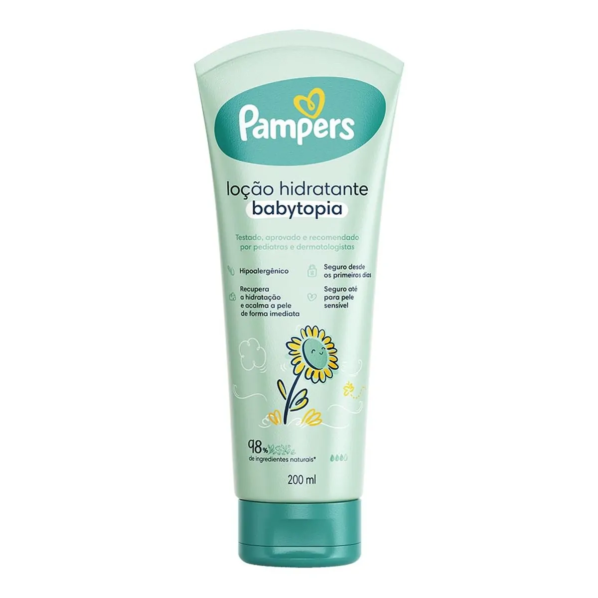 LOCAO HIDRATANTE CORPORAL PAMPERS BABYTOPIA GIRASSOL 200ML