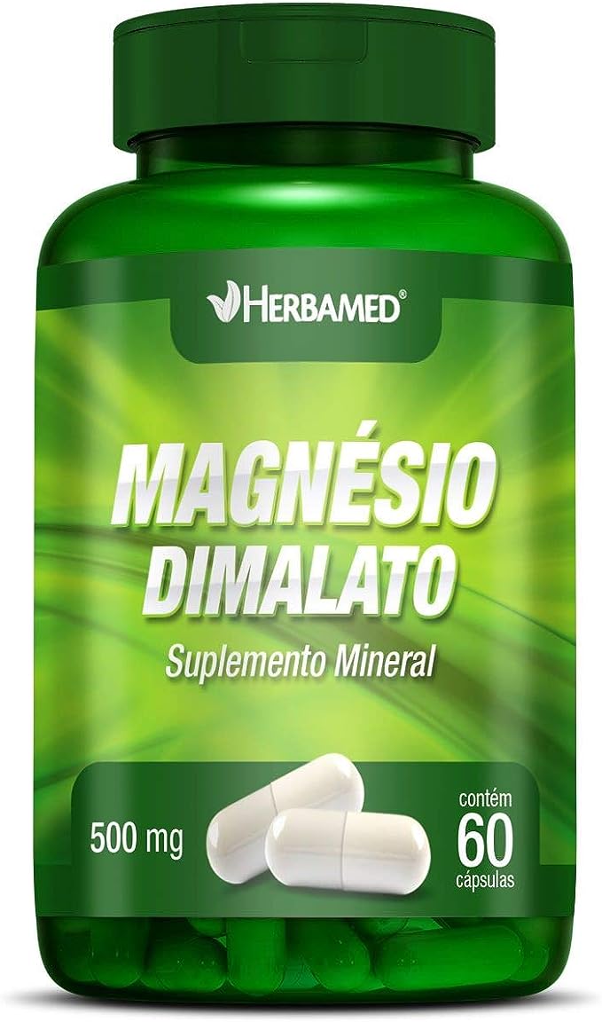 Imagem do produto MAGNESIO DIMALATO 400MG HERBAMED FRASCO COM 60 CAPSULAS