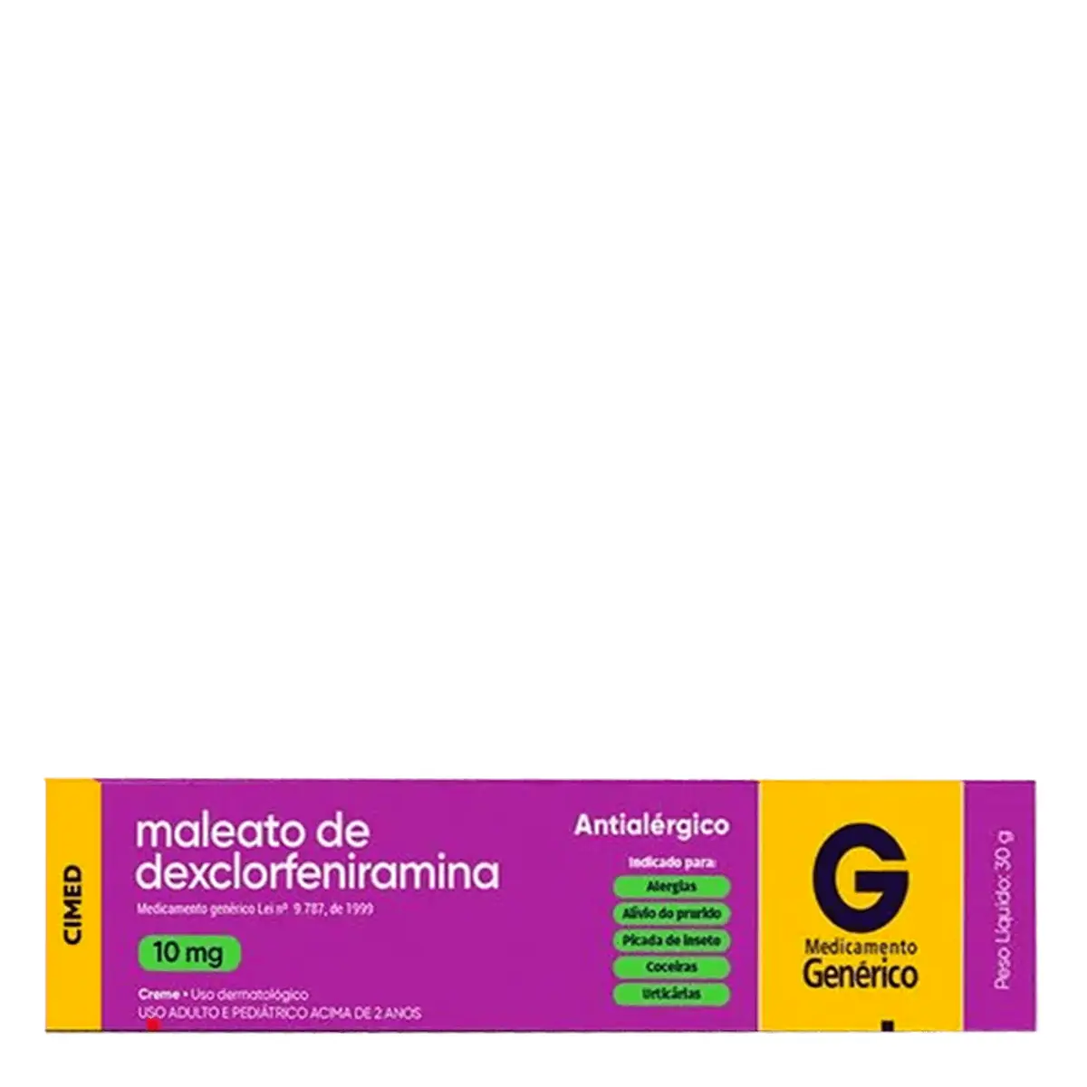 Imagem do produto MALEATO DE DEXCLORFENIRAMINA 10MG CREME OFTALMICO BISNAGA COM 30G