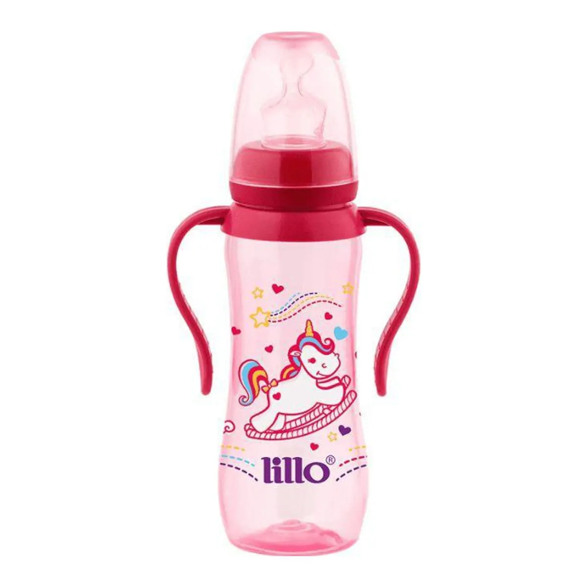 Imagem do produto MAMADEIRA LILLO DESIGN ORTODONTICO TAMANHO 2 240ML ROSA