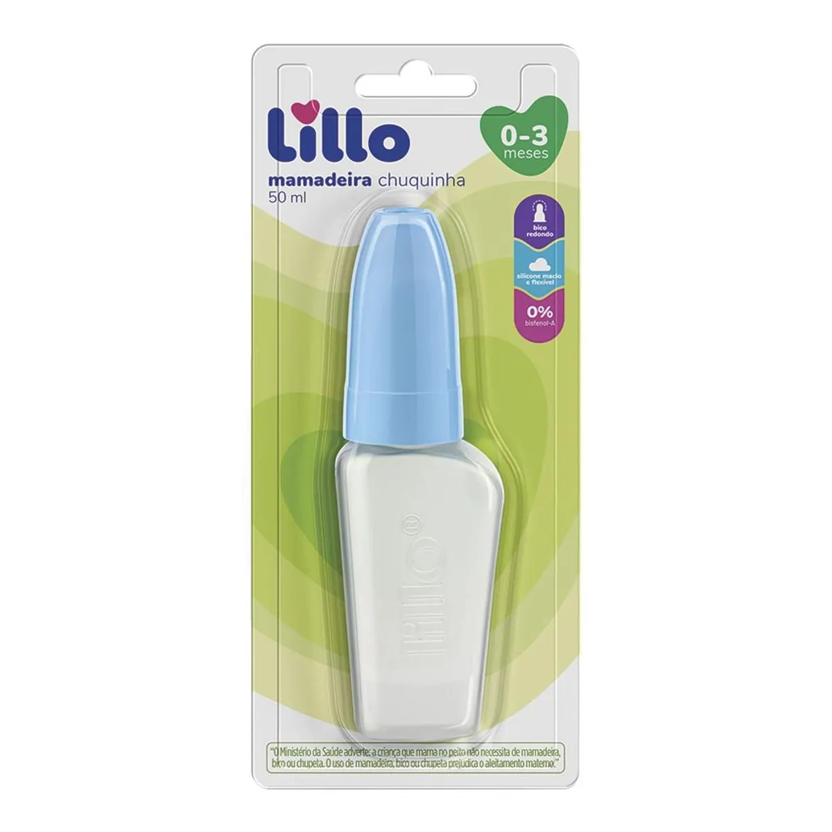 Imagem do produto MAMADEIRA LILLO MINIFORM 50ML AZUL