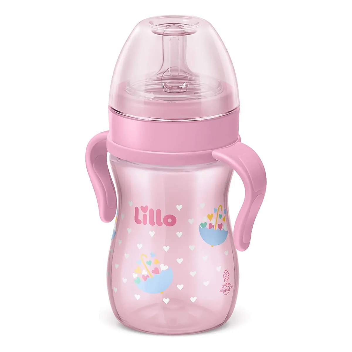 Imagem do produto MAMADEIRA LILLO SUPER EVOLUTION COM ALCA 240ML MENINA