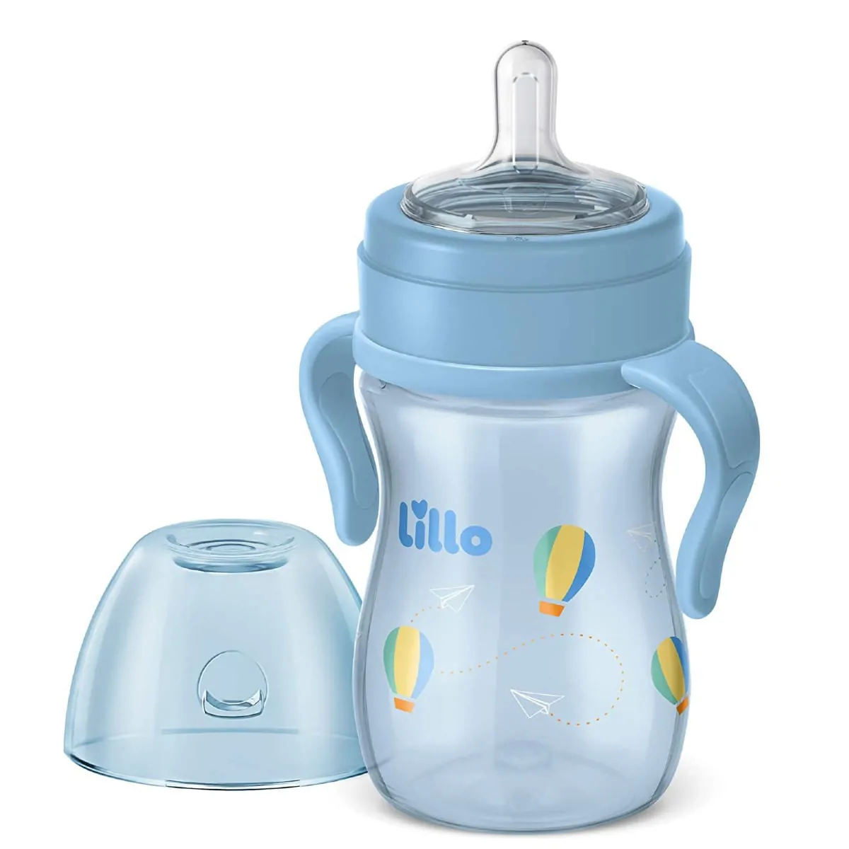 Imagem do produto MAMADEIRA LILLO SUPER EVOLUTION COM ALCA 240ML MENINO
