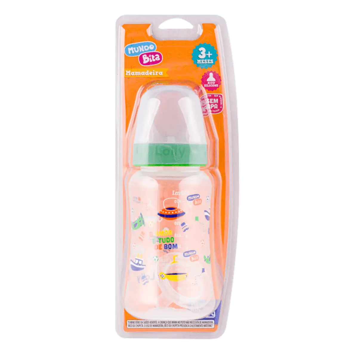 Imagem do produto MAMADEIRA LOLLY BIG MAGIA 330ML SILICONE REDONDA MASCULINA