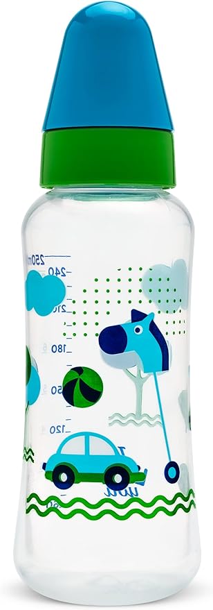 Thumbnail de MAMADEIRA LOLLY TRICOLOR 250ML SILICONE AZUL