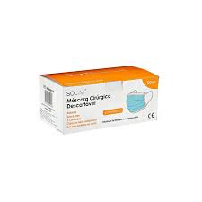 Imagem do produto MASCARA CIRURGICA DESCARTAVEL AZUL COM 50 UNIDADES