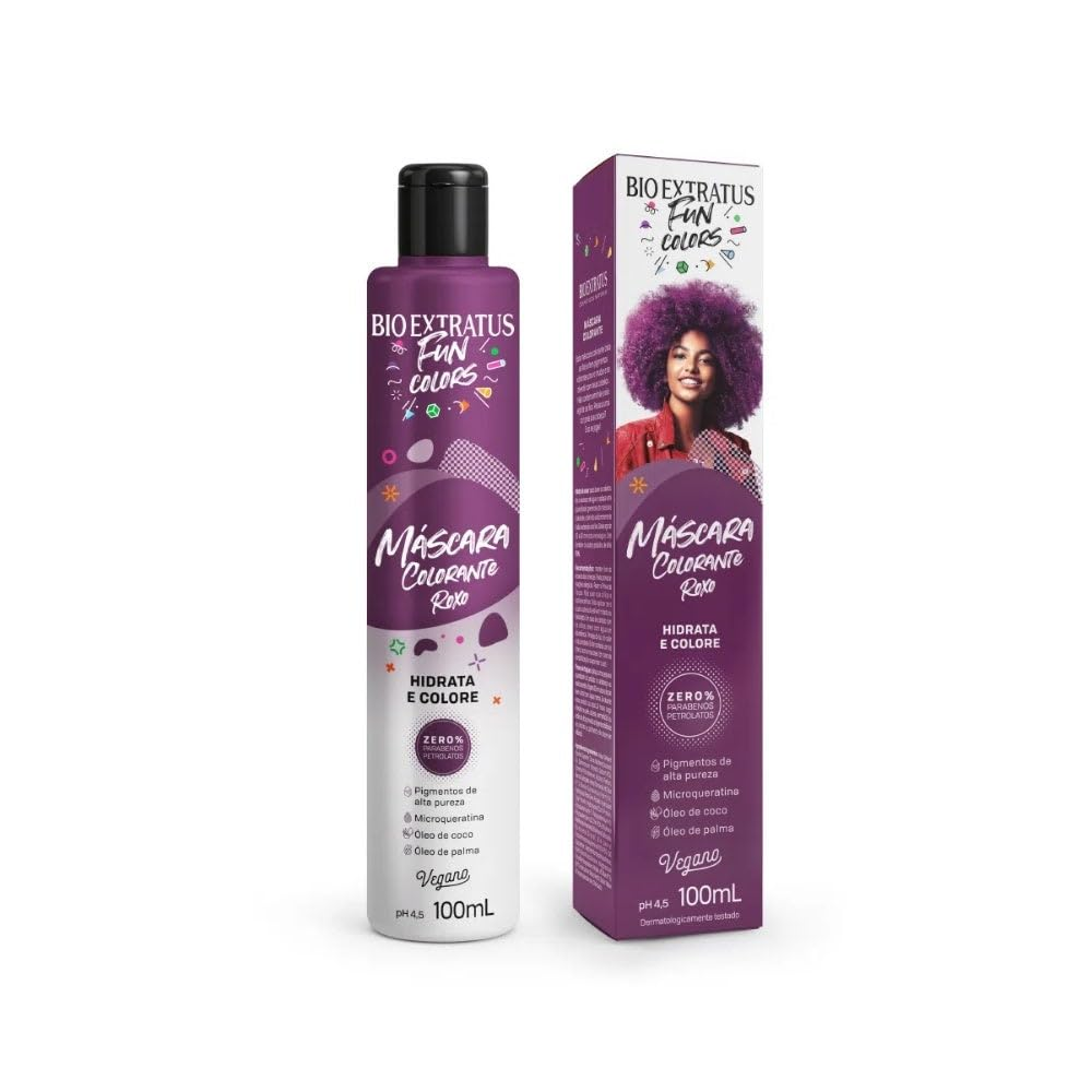Imagem do produto MASCARA COLORANTE BIO EXTRATUS FUN COLORS ROXO 100ML