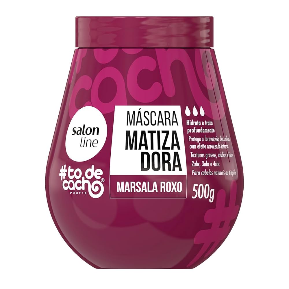 Imagem do produto MASCARA DE HIDRATACAO CAPILAR SALON LINE MATIZADORA ROXA 500G