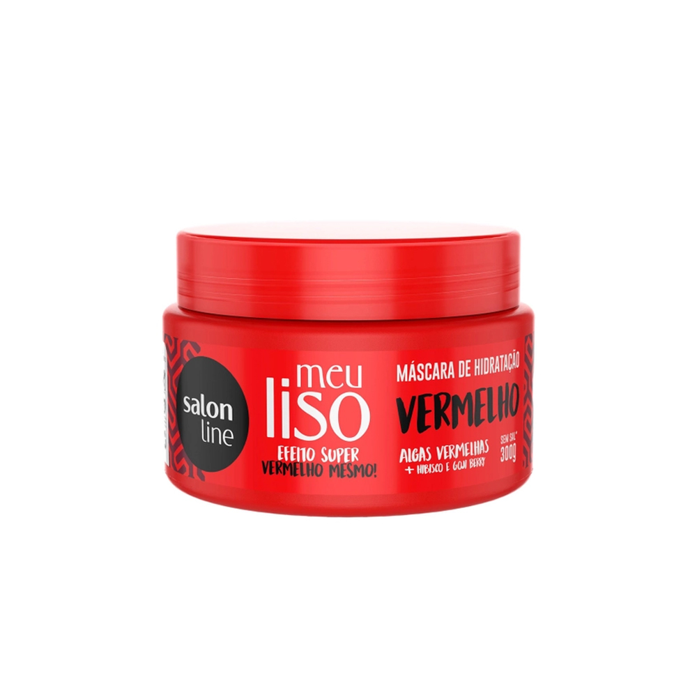 Imagem do produto MASCARA DE HIDRATACAO CAPILAR SALON LINE MEU LISO VERMELHO 300ML