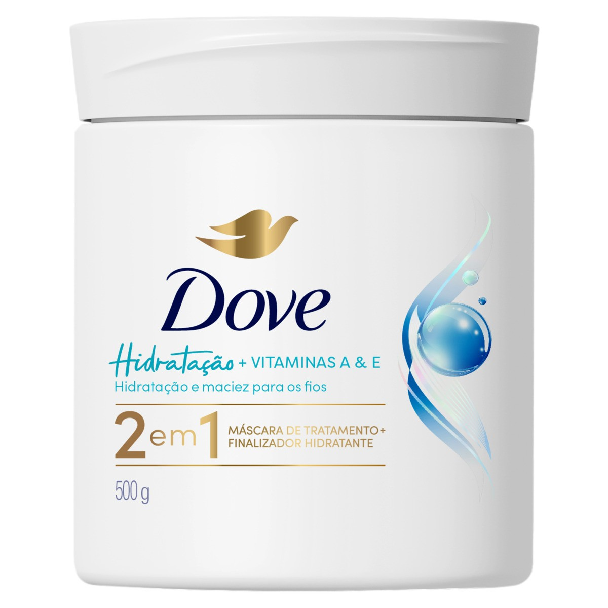 Imagem do produto MASCARA DE TRATAMENTO CAPILAR DOVE HIDRATACAO 500G
