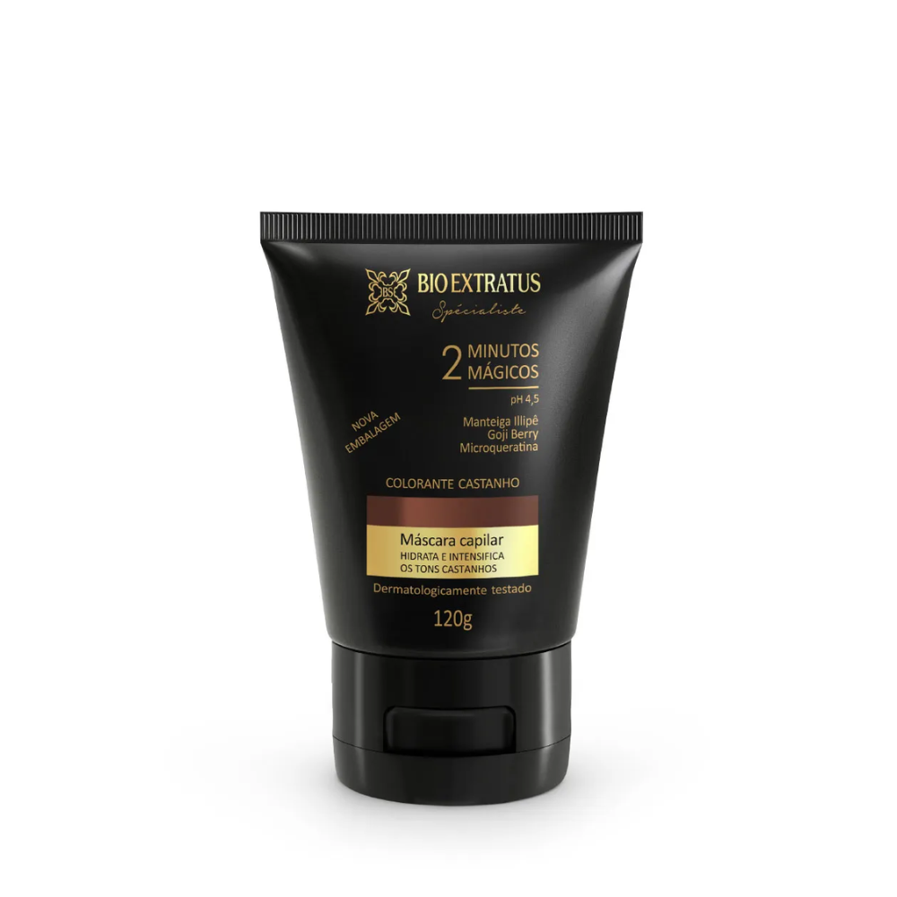 Imagem do produto MASCARA MATIZADORA BIO EXTRATUS SPECIALISTE COR CASTANHO 120G