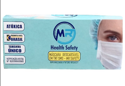 Imagem do produto MASCARA MR HEALTH SAFETY COM 50 UNIDADES