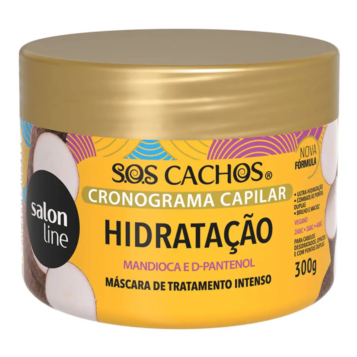 Imagem do produto MASCARA SALON LINE SOS CRONOGRAMA CAPILAR HIDRATACAO 300G