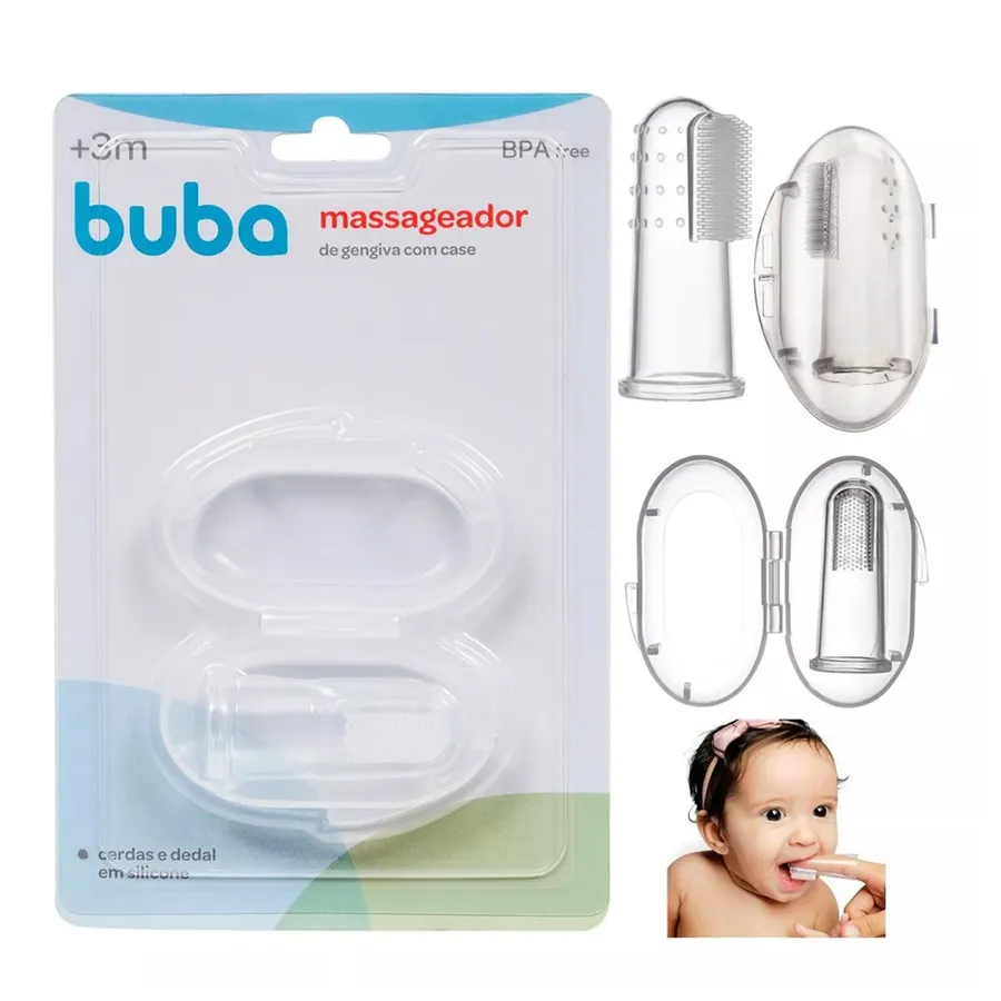 Imagem do produto MASSAGEADOR DE GENGIVA BUBA COM ESTOJO