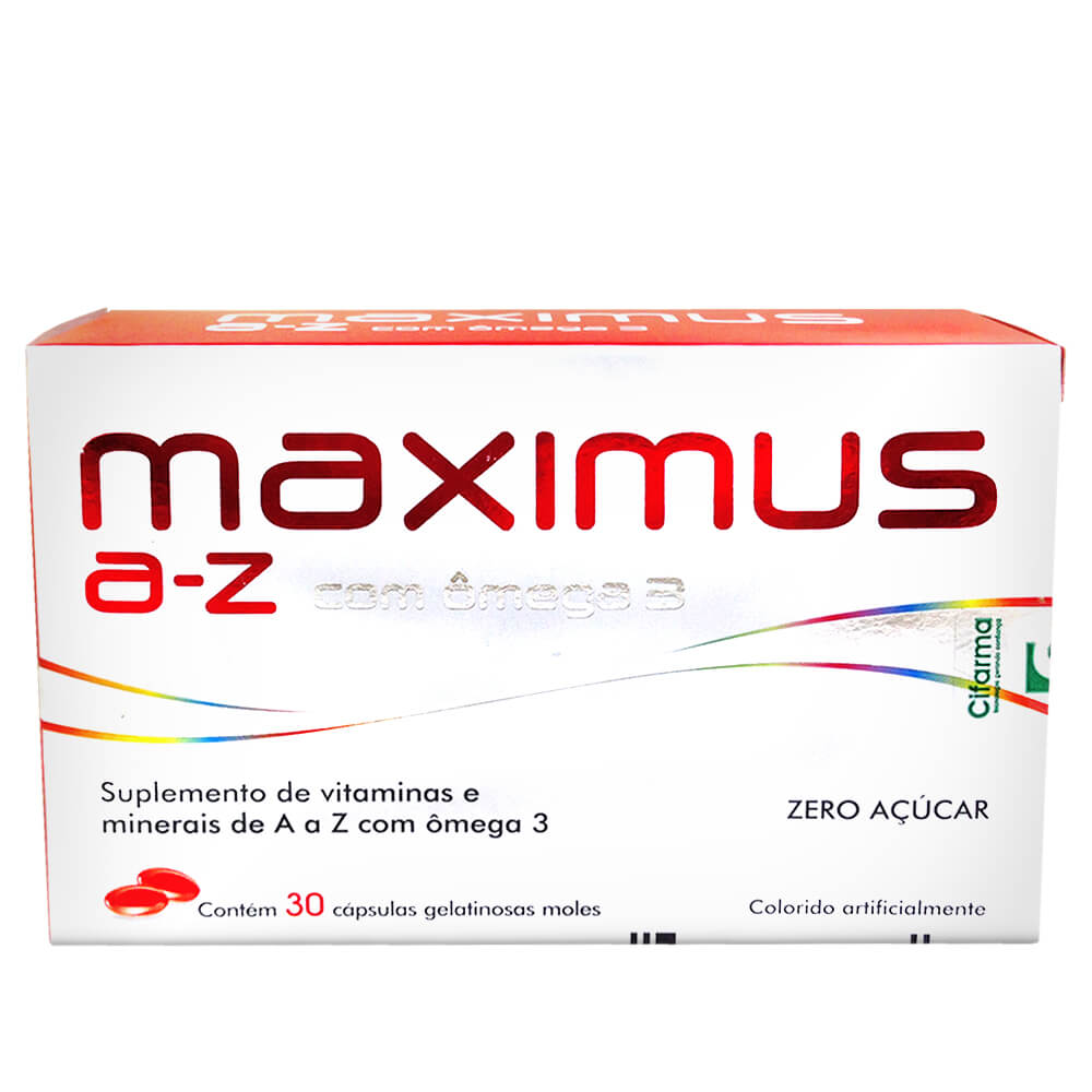 Imagem do produto MAXIMUS A-Z COM 30 COMPRIMIDOS