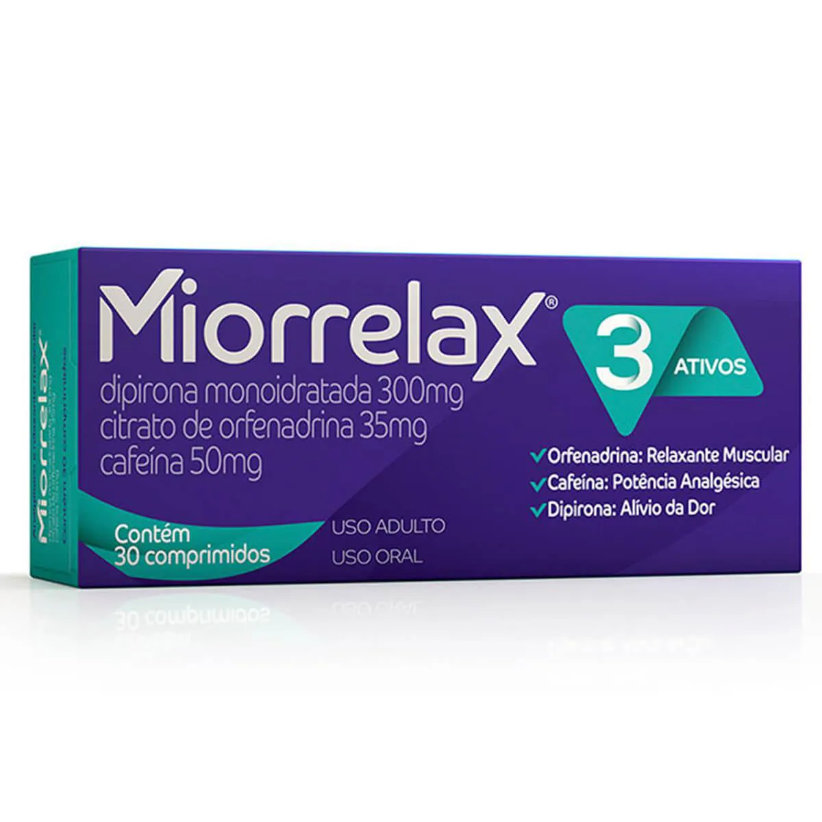 Imagem do produto MIORRELAX 300MG+50MG+35MG CAIXA COM 30 COMPRIMIDOS