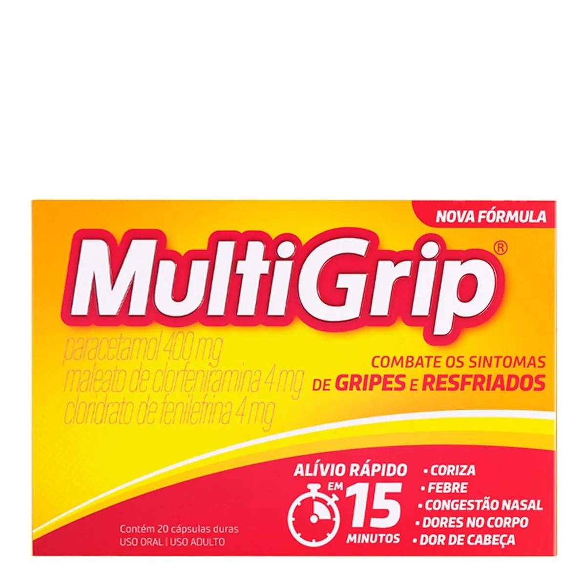 Thumbnail de MULTIGRIP 400MG+4MG+4MG CAIXA COM 20 CAPSULAS